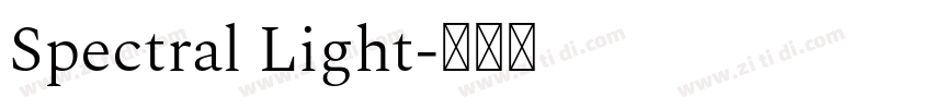 Spectral Light字体转换 Spectral Light字体转换
